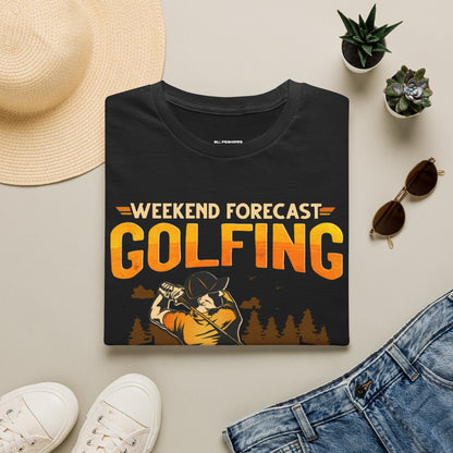 Weekend forecast golfing with a chance of drinking T-shirt