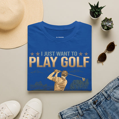 I just want to ignore all of my old man problems and play golf T-shirt