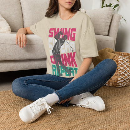 Swing swear drink repeat T-shirt