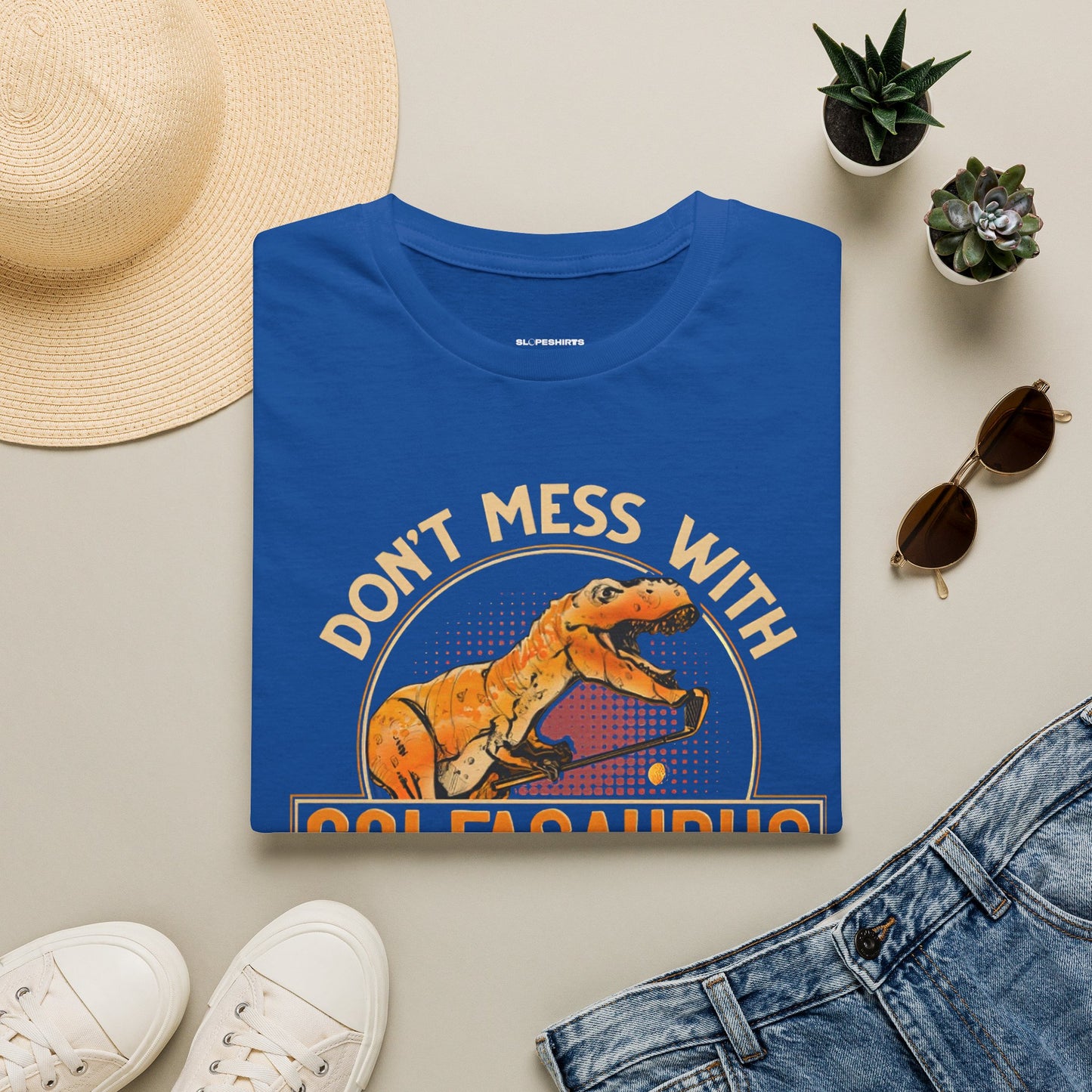 Dont mess with golfosourus youll get jurasskicked T-shirt