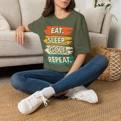 Eat sleep golf repeat T-shirt