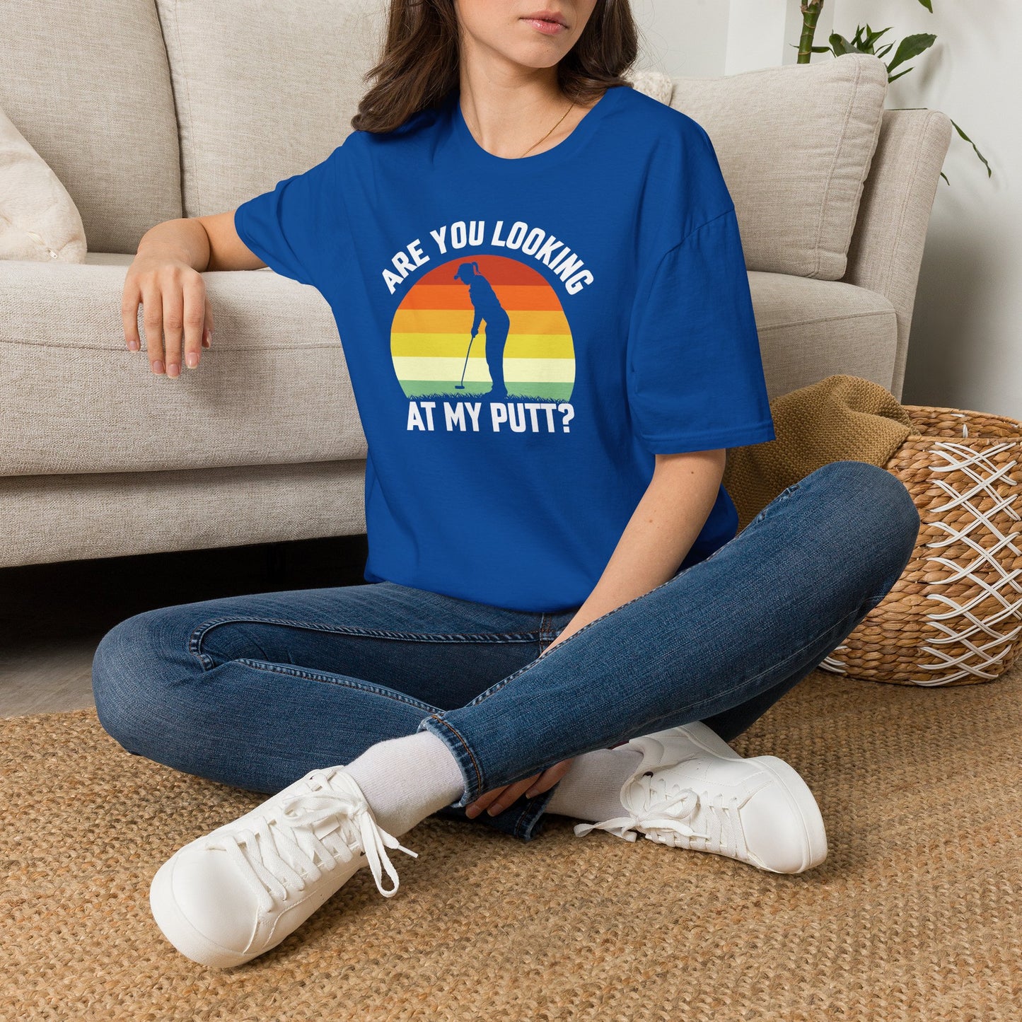 Are you looking at my putt T-shirt
