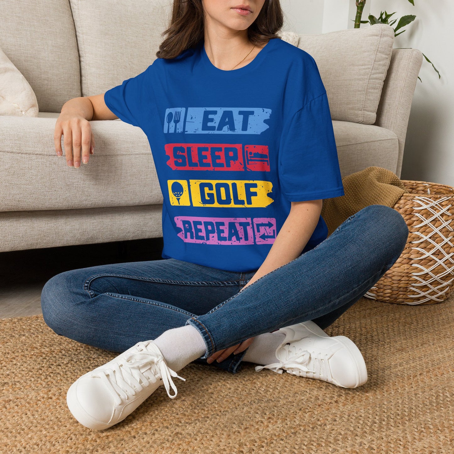 Eat sleep golf repeat T-shirt