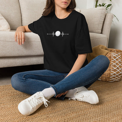 Golf ball heartbeat T-shirt