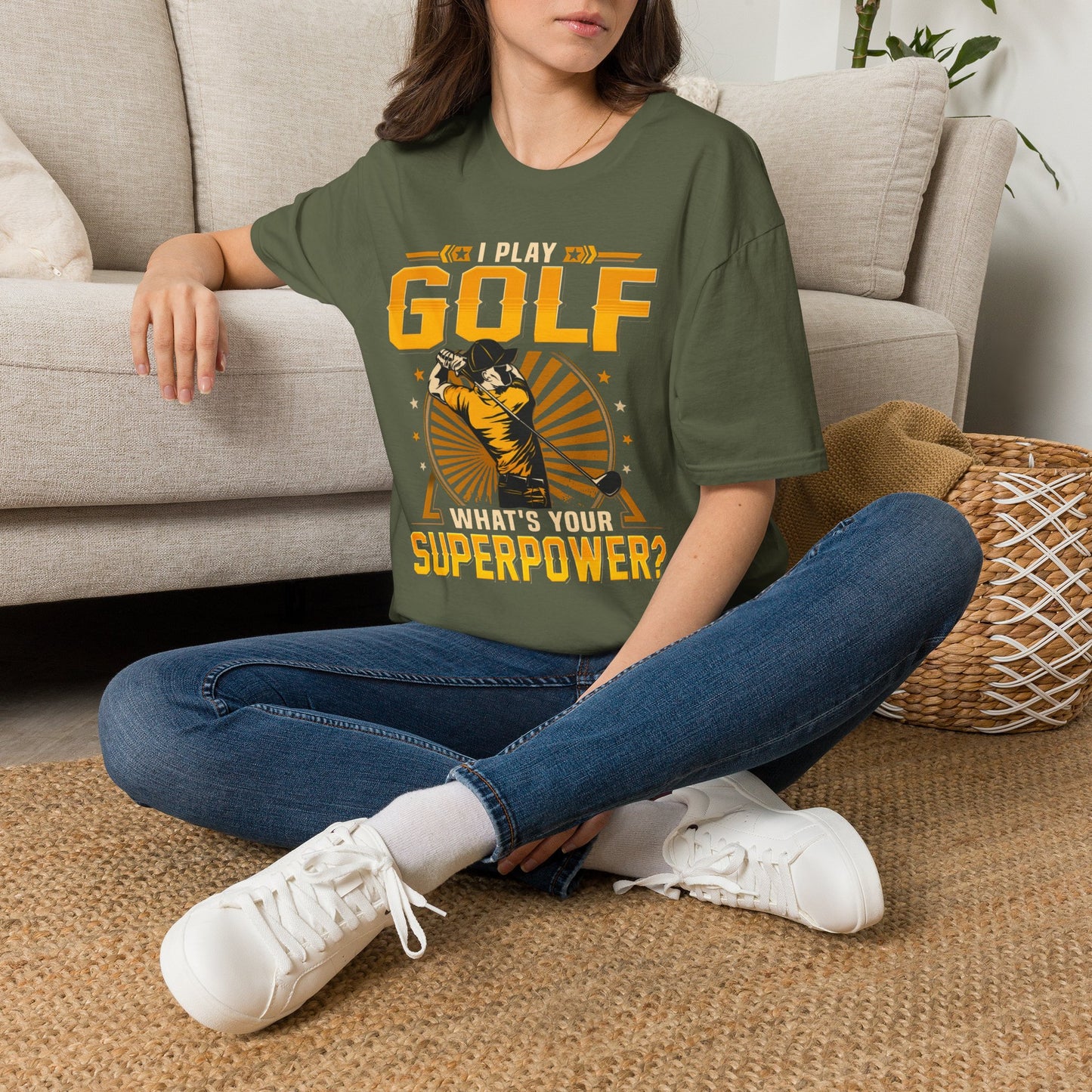 I play golf whats your superpower? T-shirt
