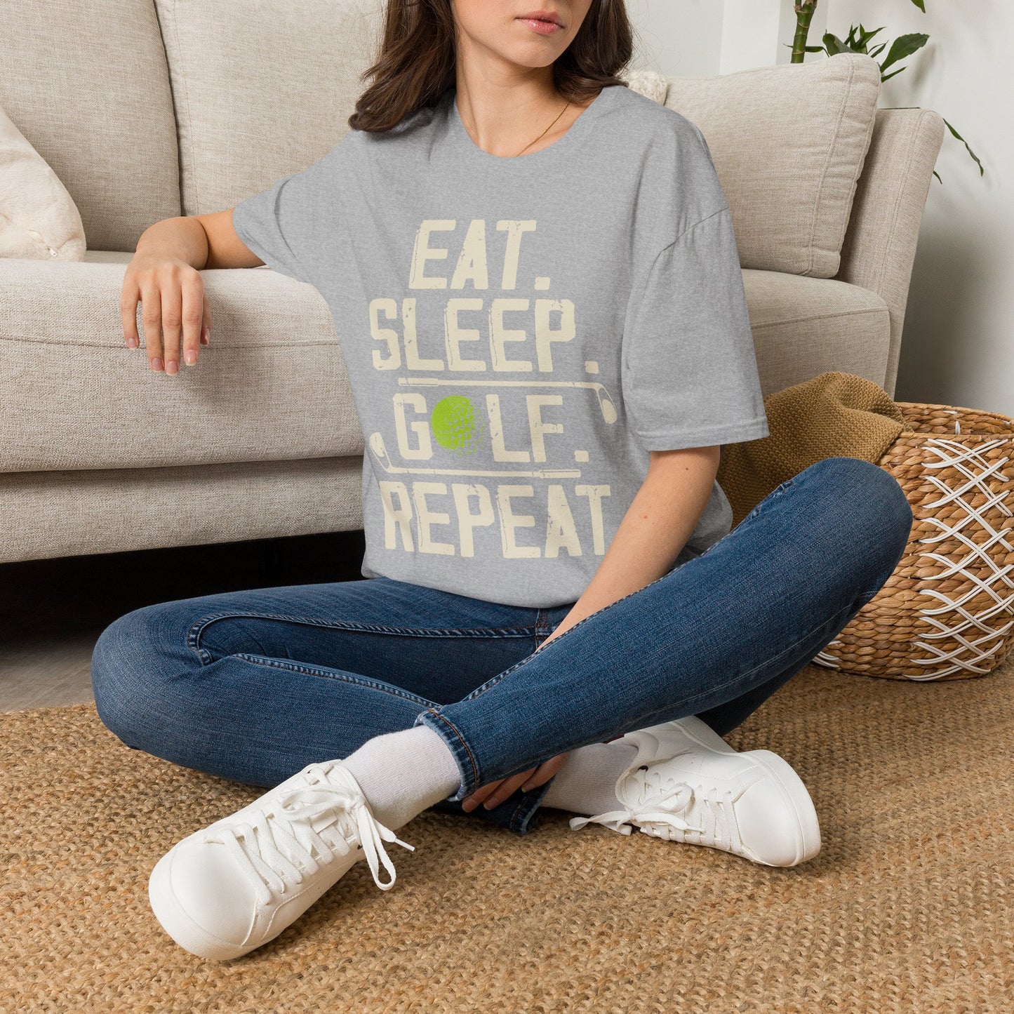 Eat sleep golf repeat T-shirt