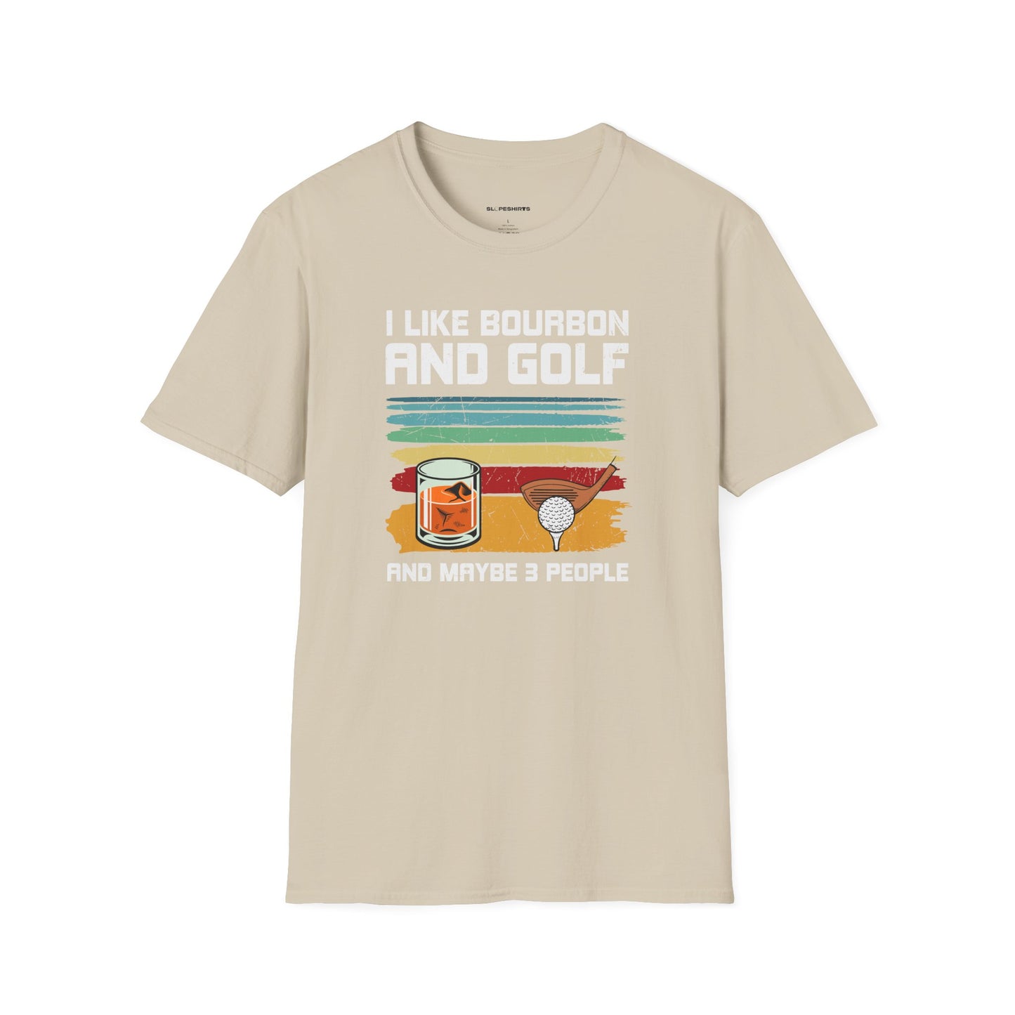 I like bourbon and golf T-shirt