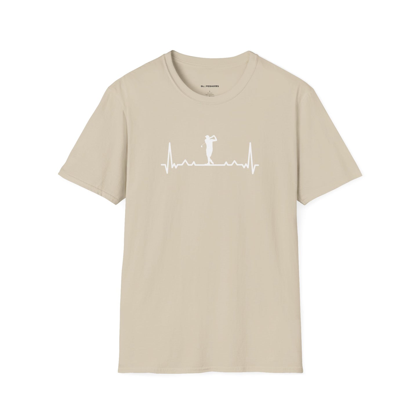 Golf heartbeat T-shirt