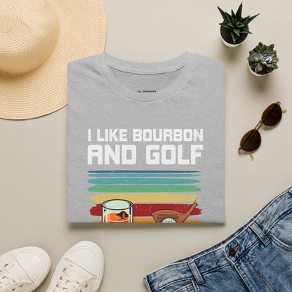 I like bourbon and golf T-shirt