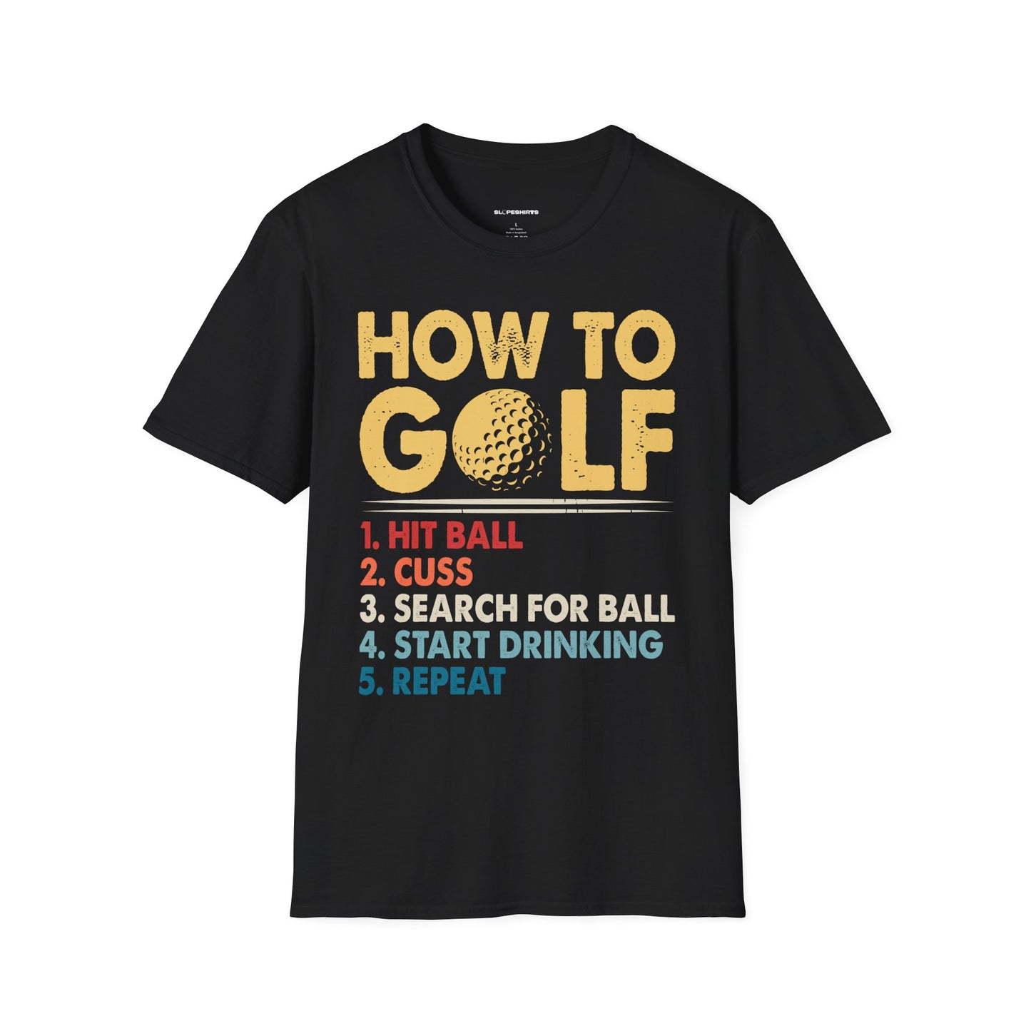 How to golf T-shirt
