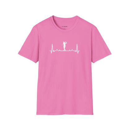 Golf heartbeat T-shirt