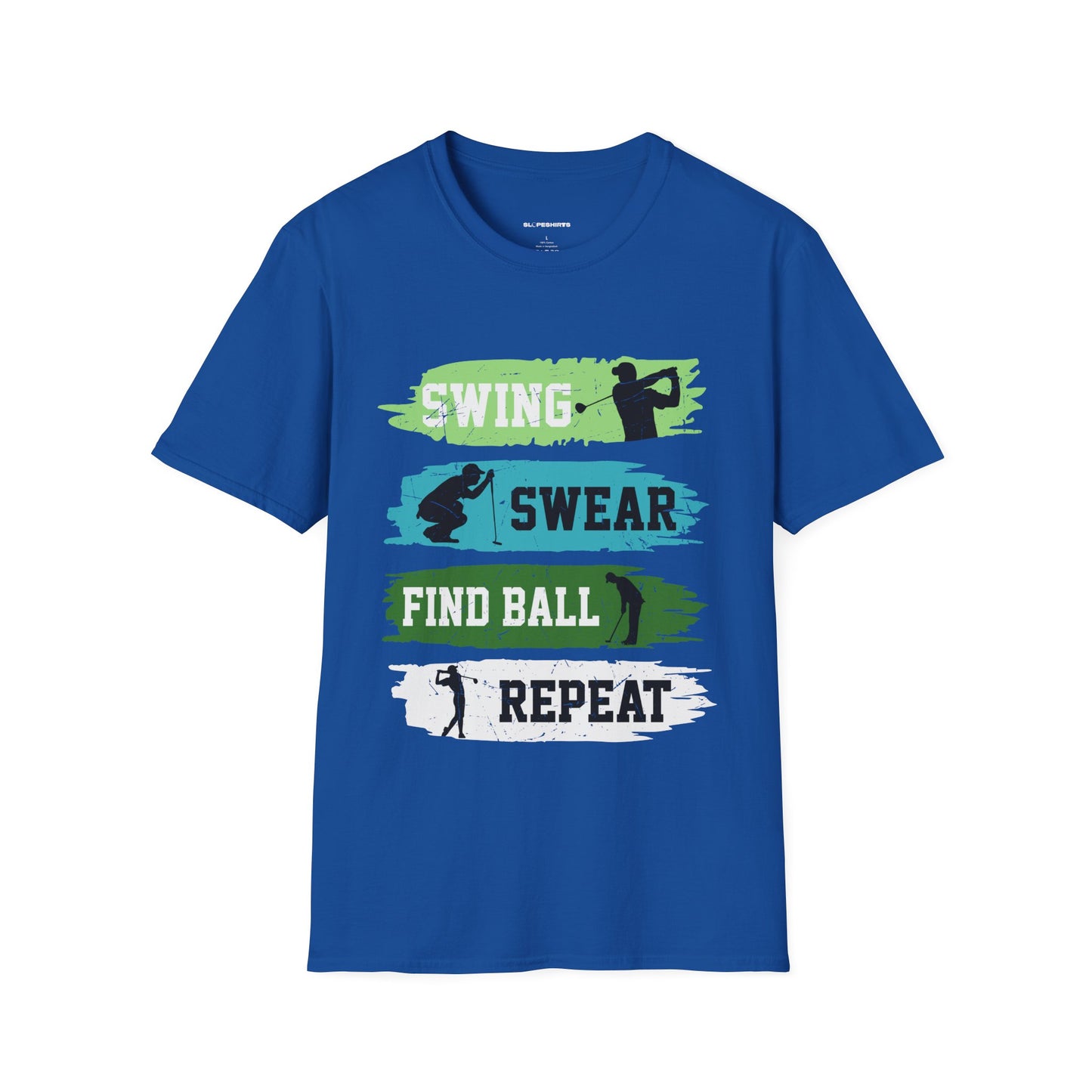 Swing swear find ball repeat T-shirt