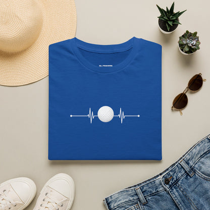 Golf ball heartbeat T-shirt