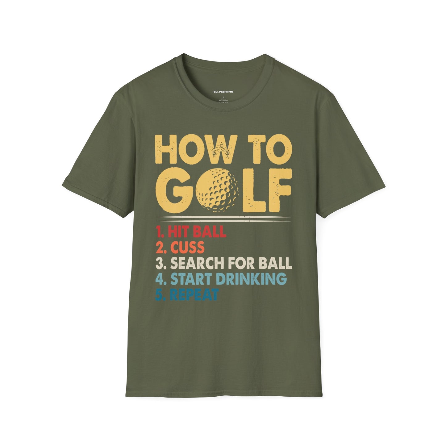 How to golf T-shirt