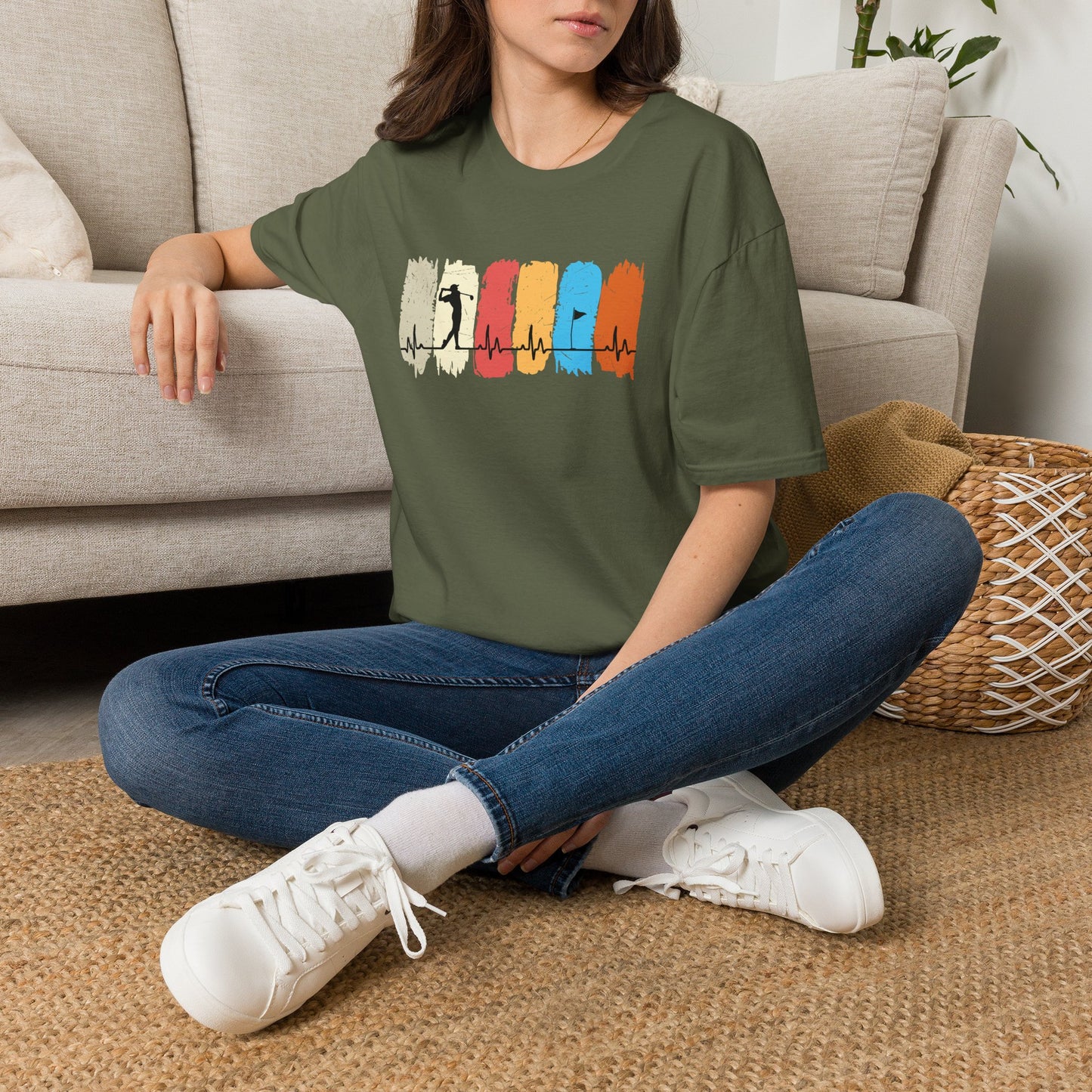 Heartbeat golf  T-shirt