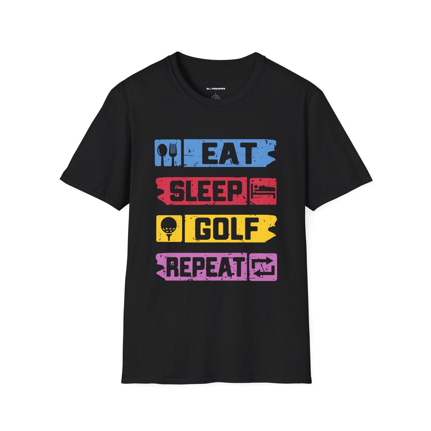 Eat sleep golf repeat T-shirt