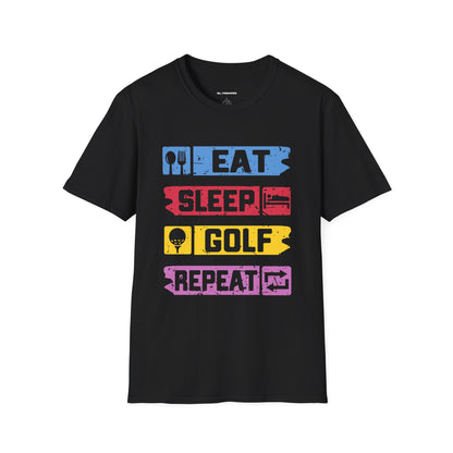 Eat sleep golf repeat T-shirt