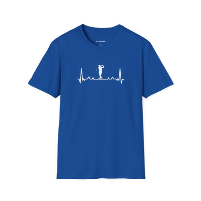 Golf heartbeat T-shirt
