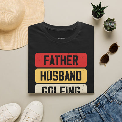Father husband golfing legend T-shirt