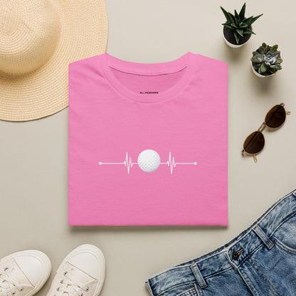 Golf ball heartbeat T-shirt