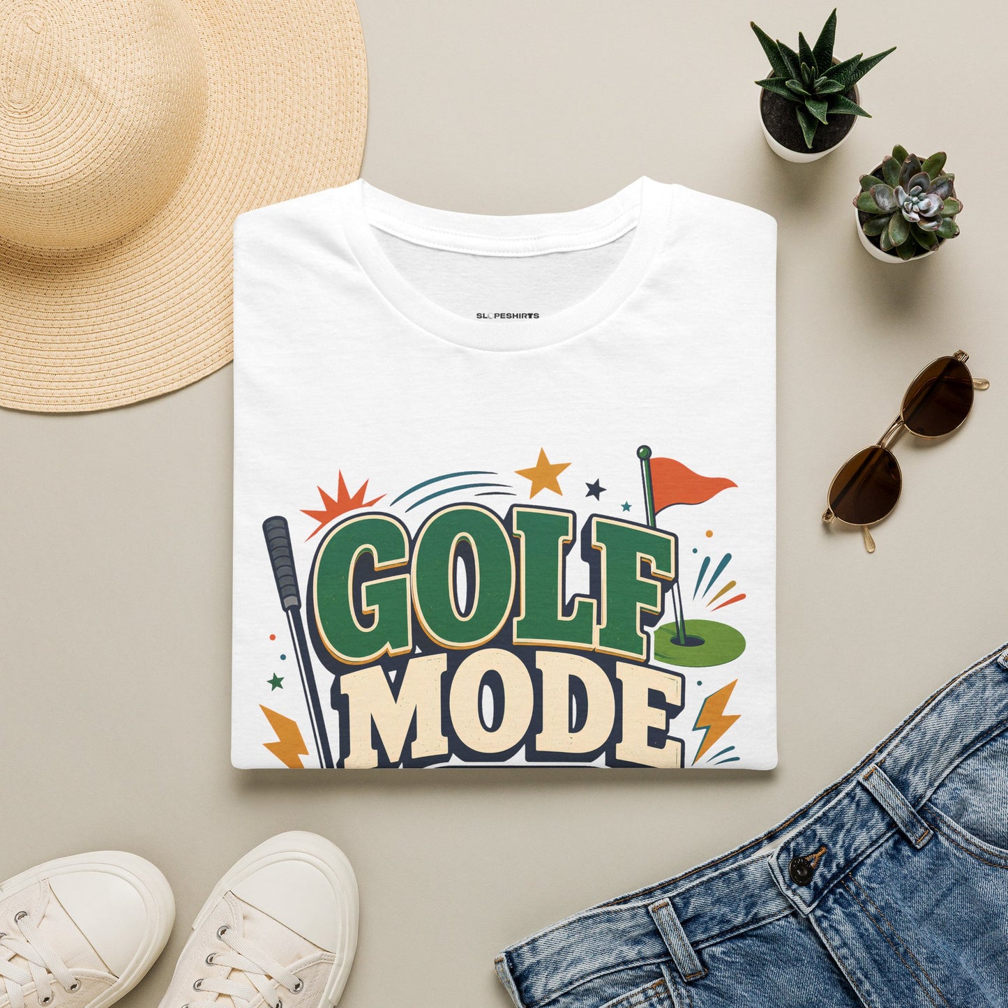 Golf mode on T-shirt