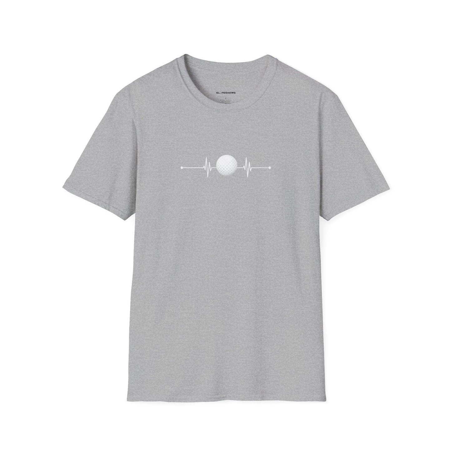 Golf ball heartbeat T-shirt
