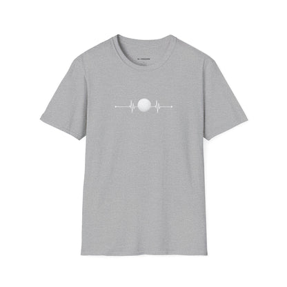 Golf ball heartbeat T-shirt