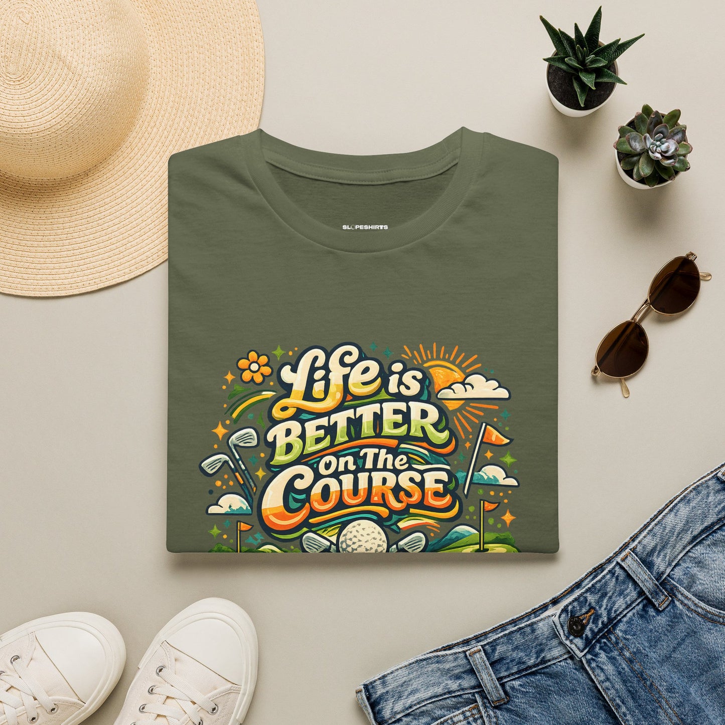 Life is better on the course T-shirt