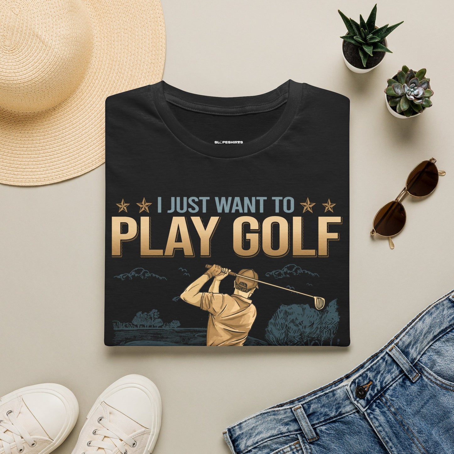 I just want to ignore all of my old man problems and play golf T-shirt