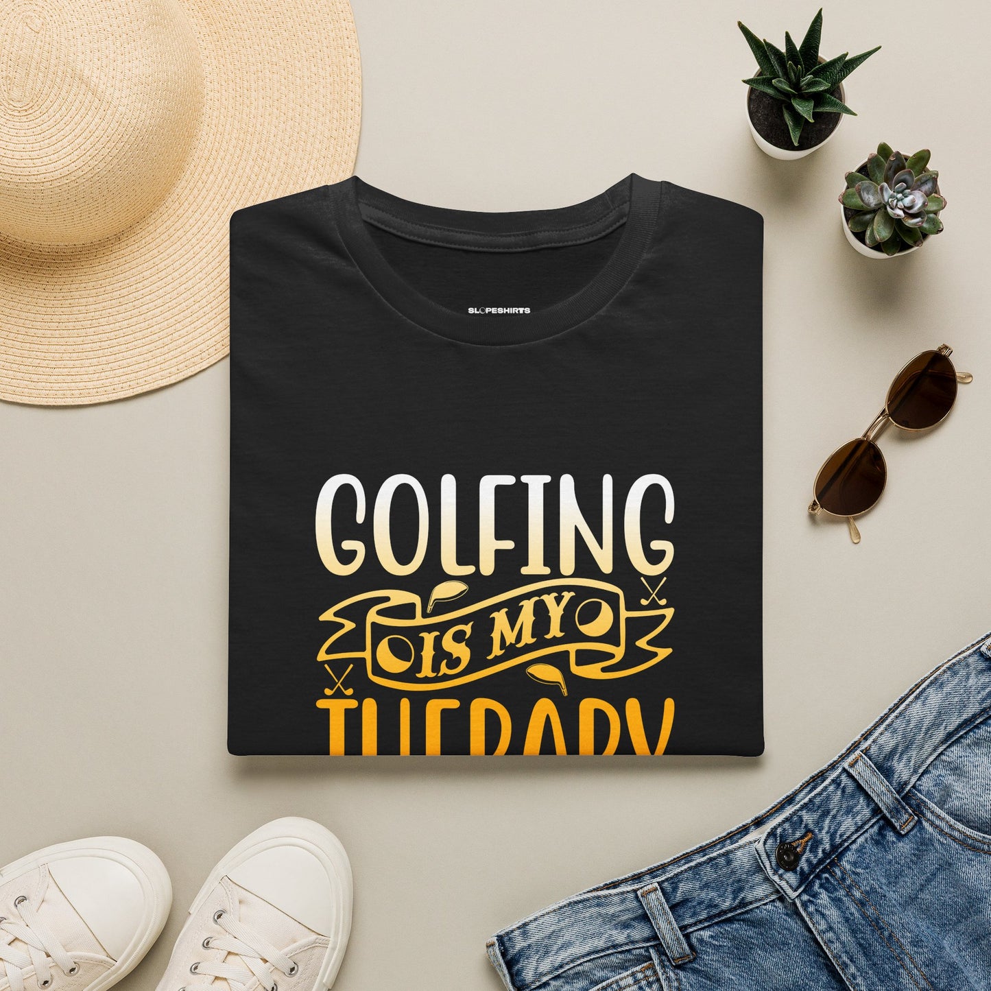 Golfing is my therapy T-shirt