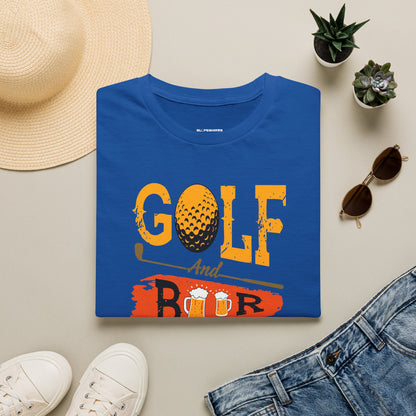 Golf and beer, thats why im here T-shirt