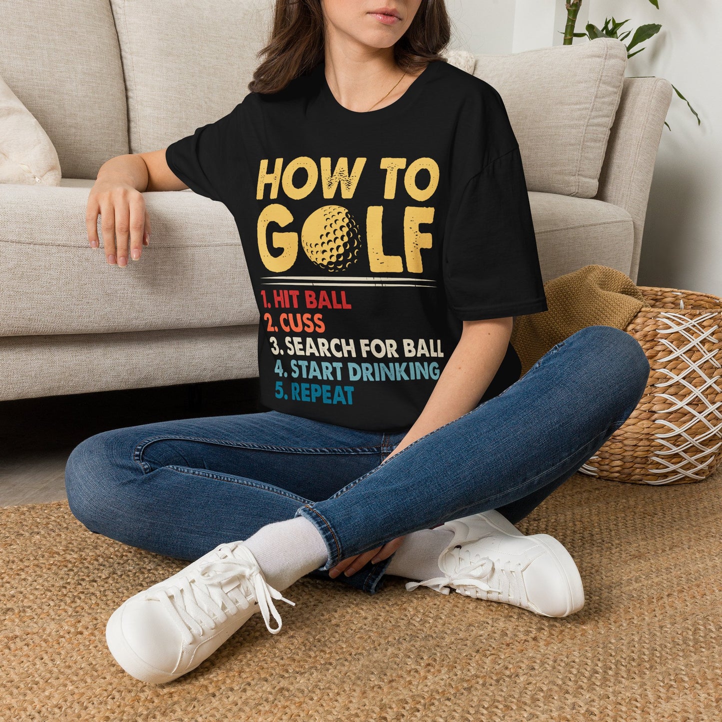 How to golf T-shirt