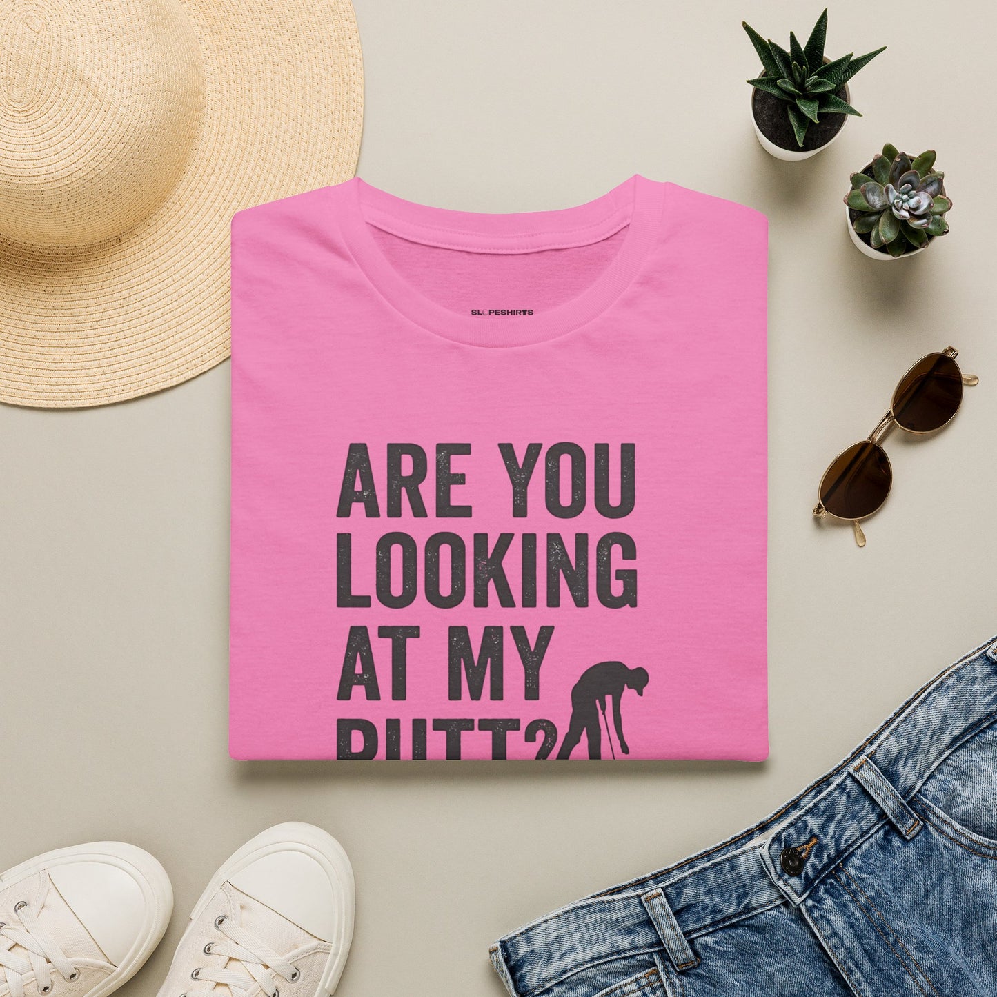Are you looking at my putt T-shirt