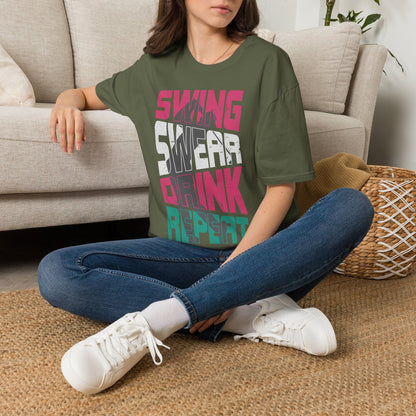 Swing swear drink repeat T-shirt