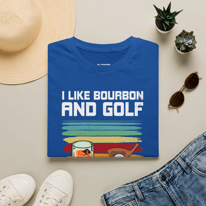 I like bourbon and golf T-shirt