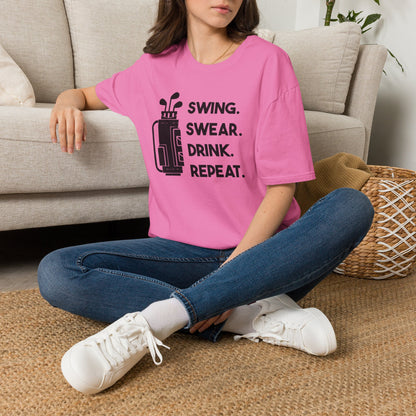 Swing swear drink repeat T-shirt