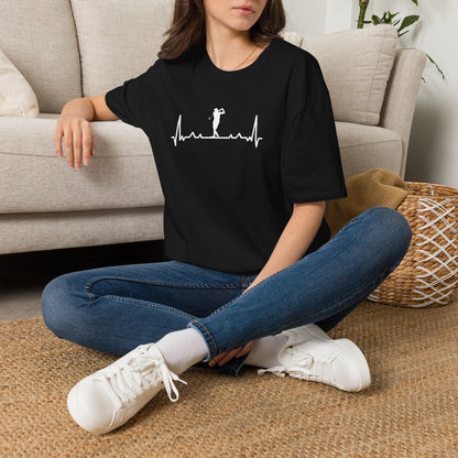 Golf heartbeat T-shirt