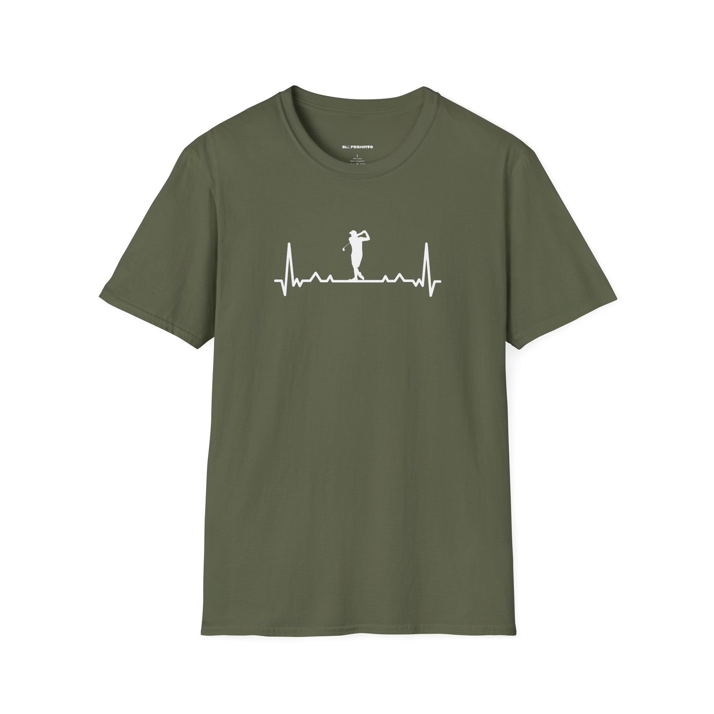 Golf heartbeat T-shirt