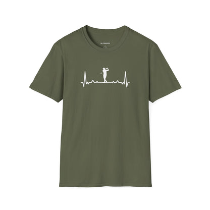 Golf heartbeat T-shirt