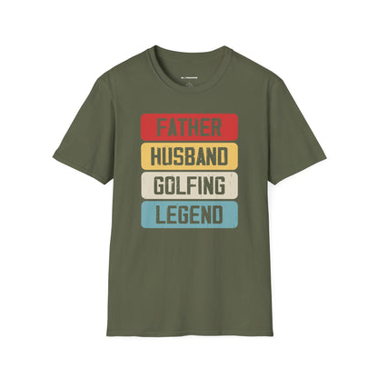 Father husband golfing legend T-shirt