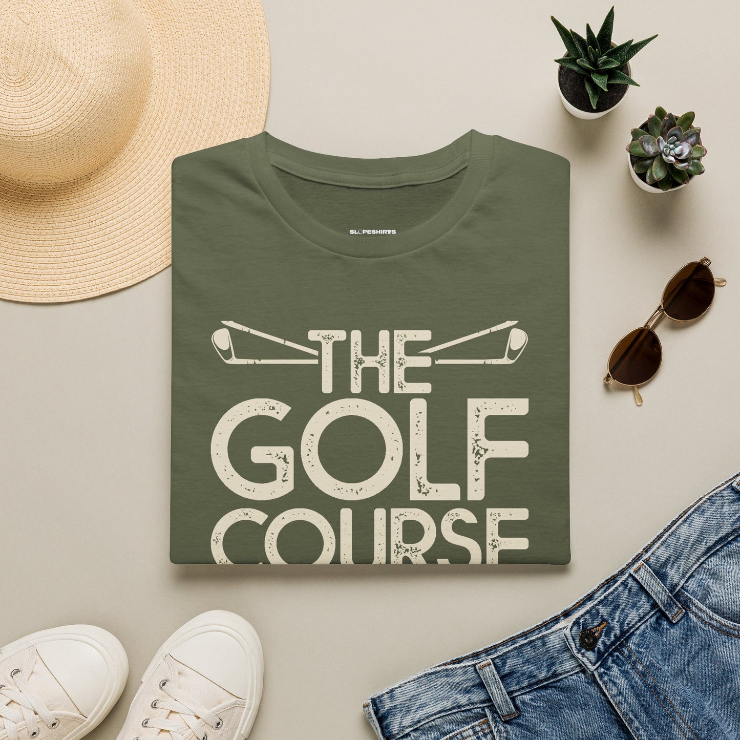 The golf course is my happy place T-shirt