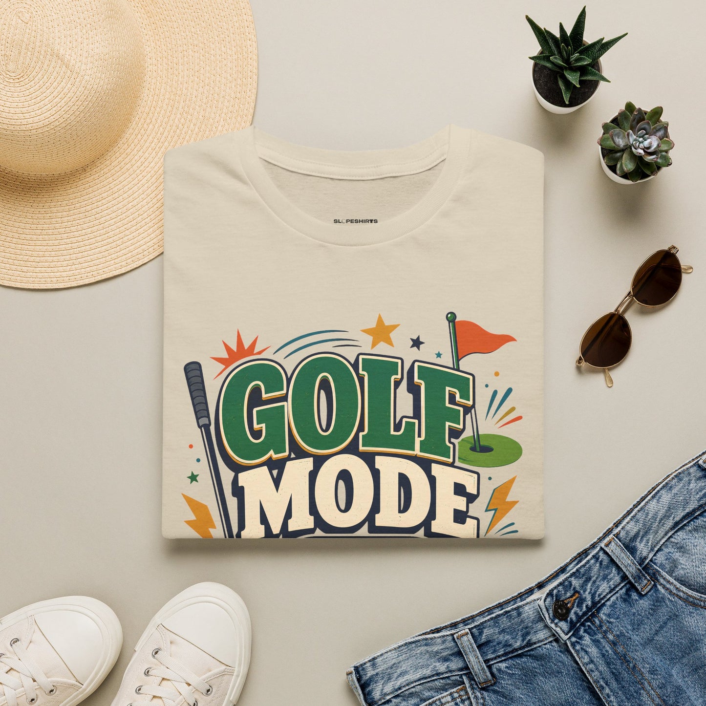 Golf mode on T-shirt