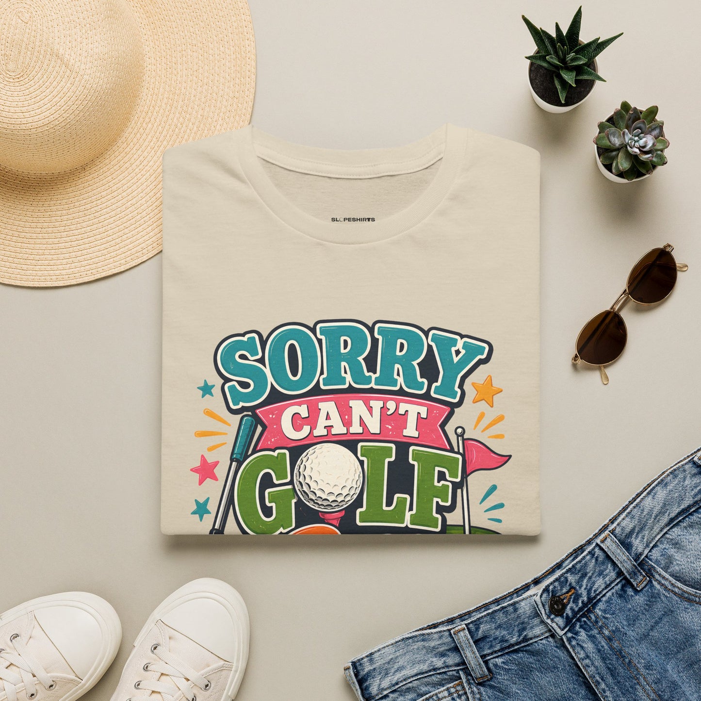 Sorry cant golf bye T-shirt