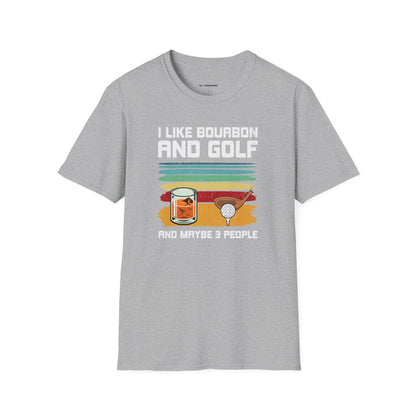 I like bourbon and golf T-shirt