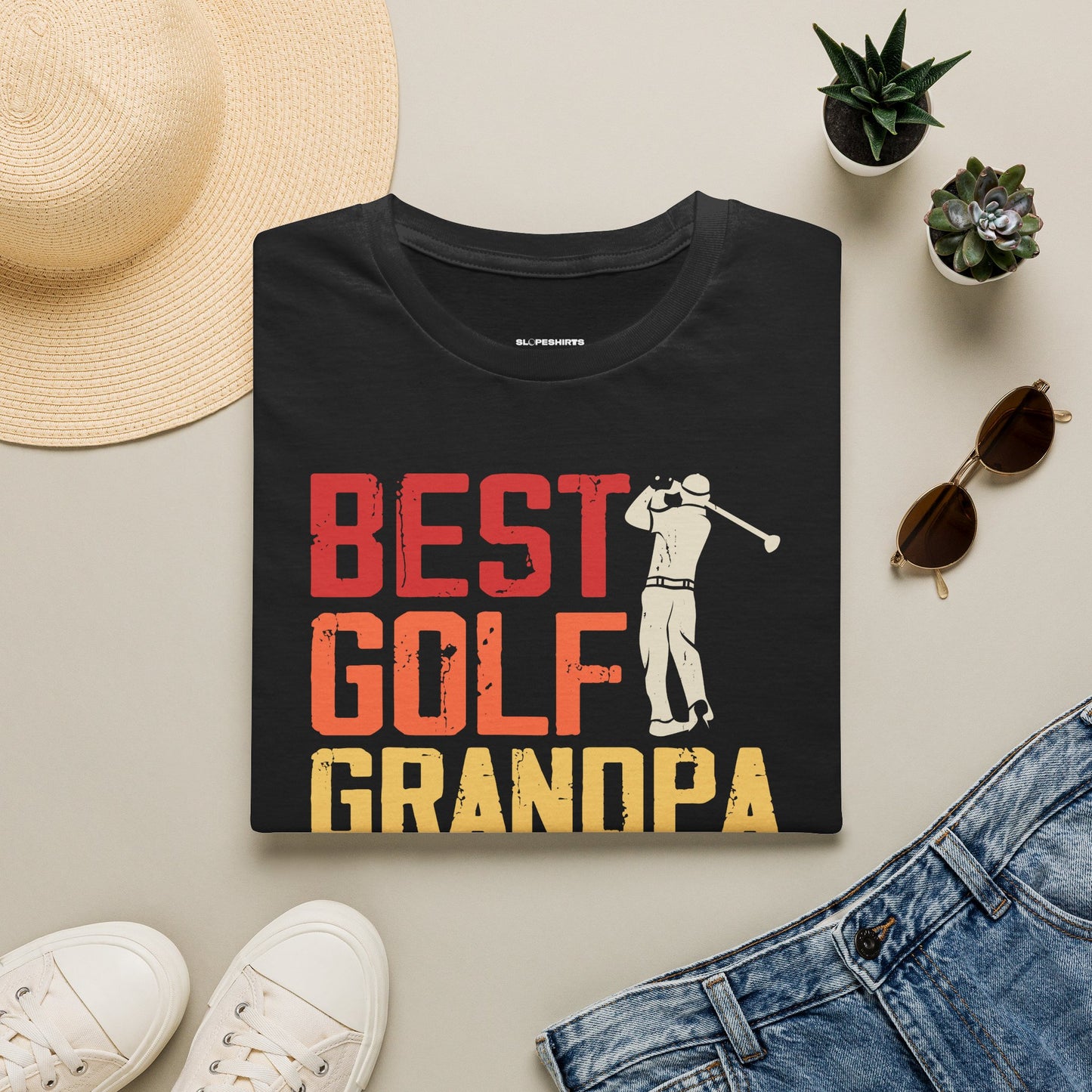Best golf grandpa ever T-shirt