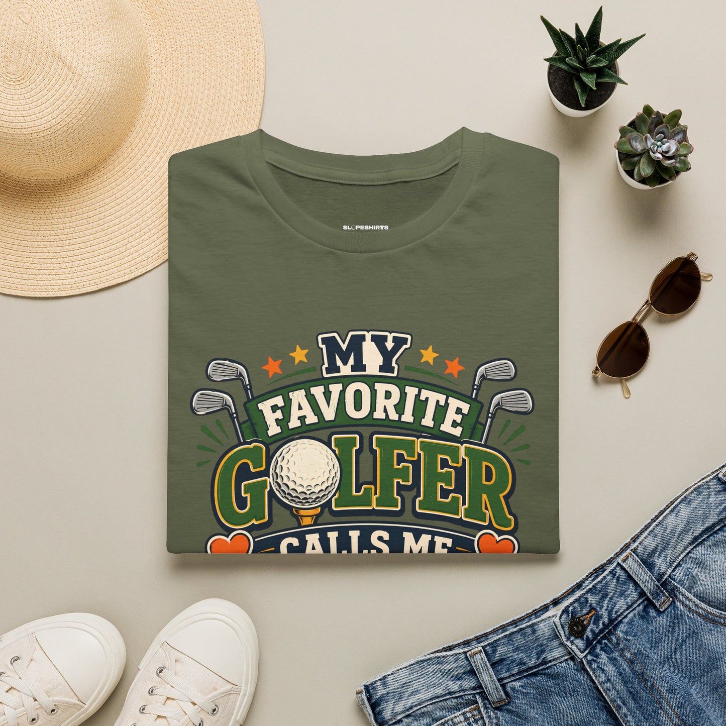 My favourite golfer calls me dad T-shirt