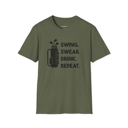 Swing swear drink repeat T-shirt