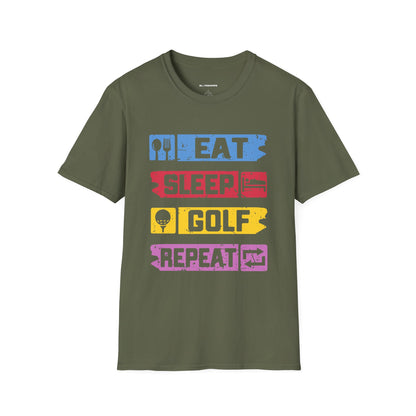 Eat sleep golf repeat T-shirt