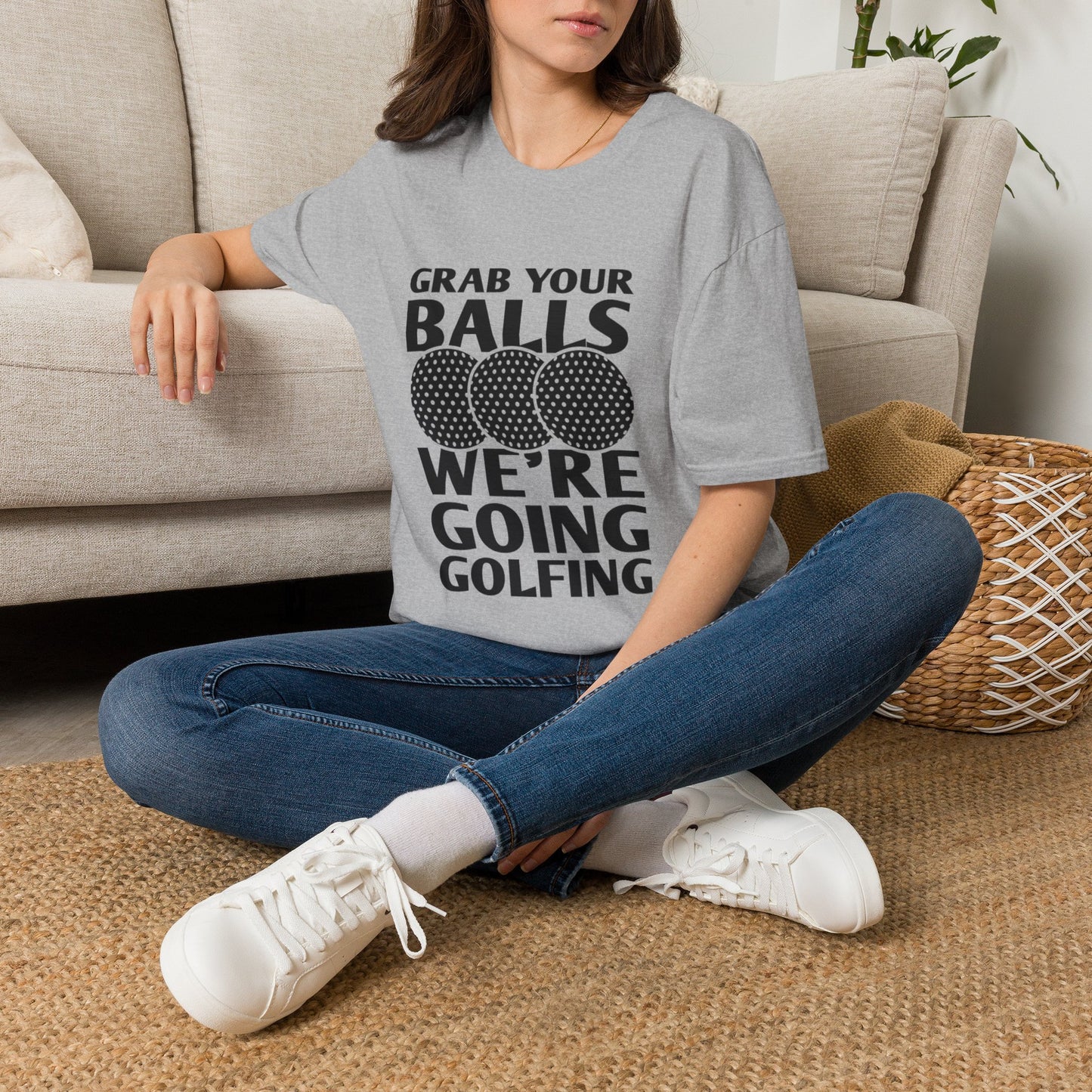 Grab your balls were going golf shirt