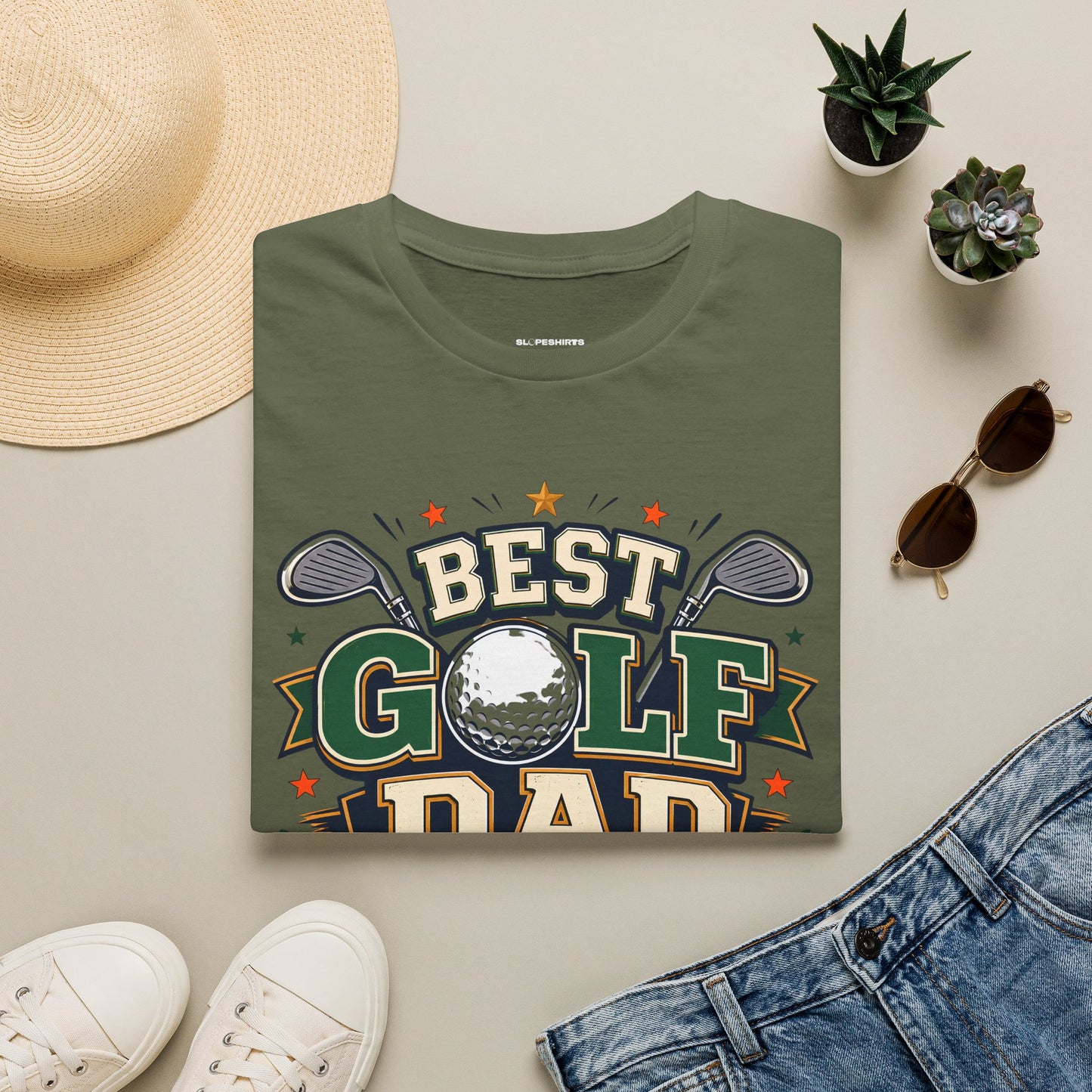 Best golf dad ever T-shirt